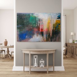 Ecouri din Lumina Nevăzută - pictură în ulei pe pânză, autor Iurie Cojocaru